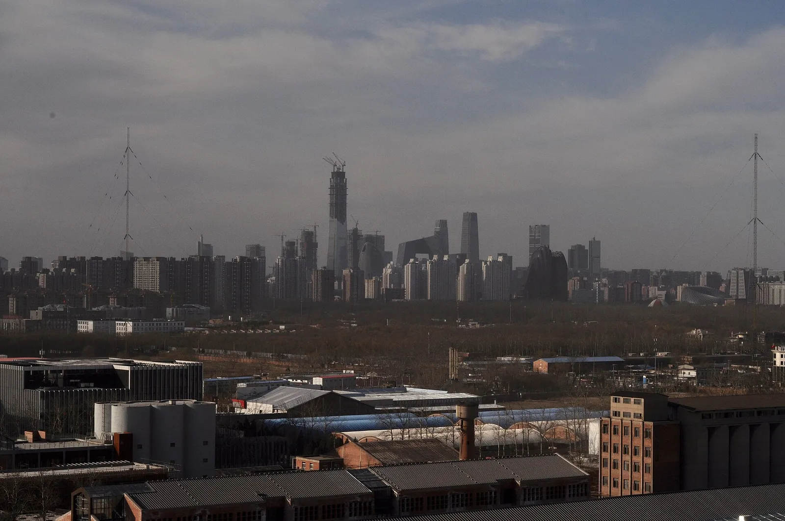 Panorama pekińskiej dzielnicy Chaoyang