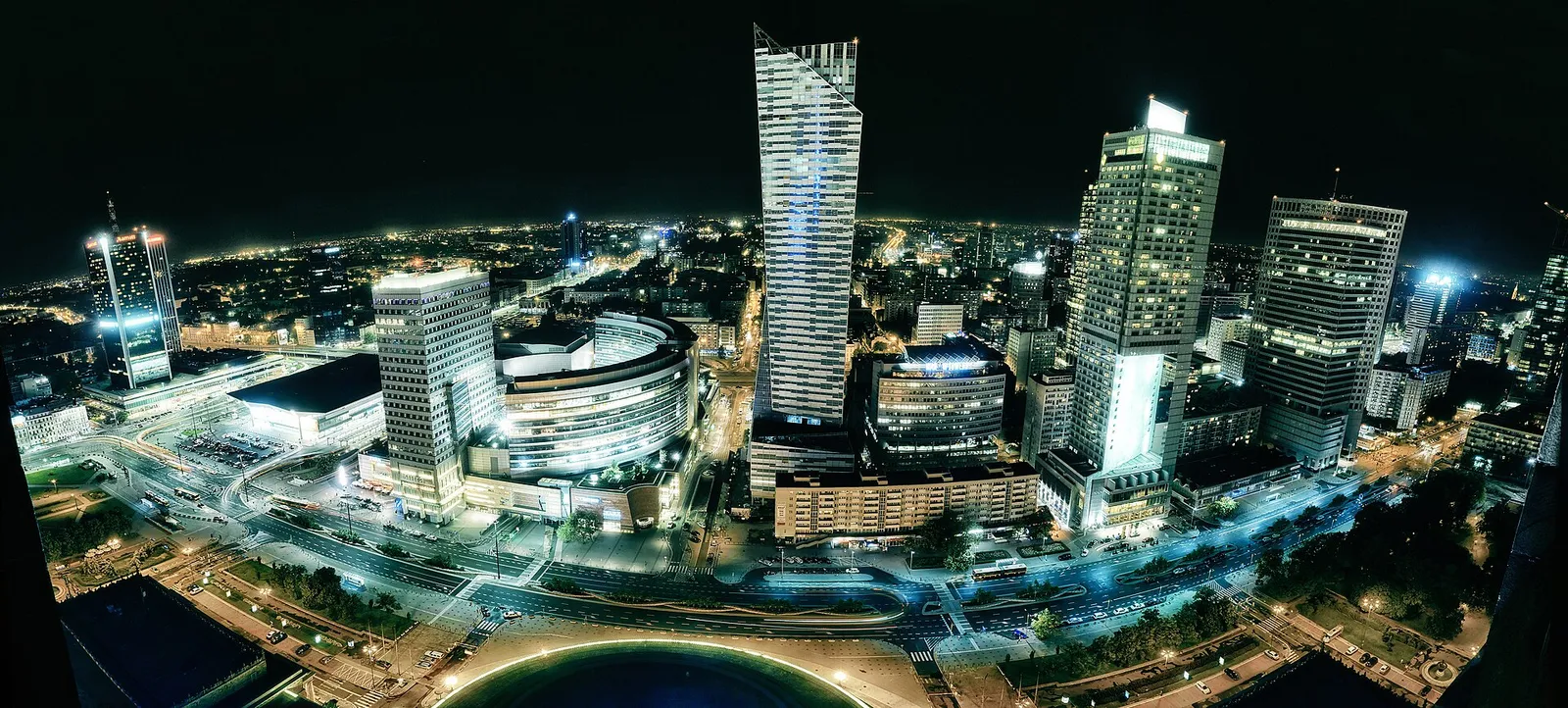 Panorama centrum Warszawy