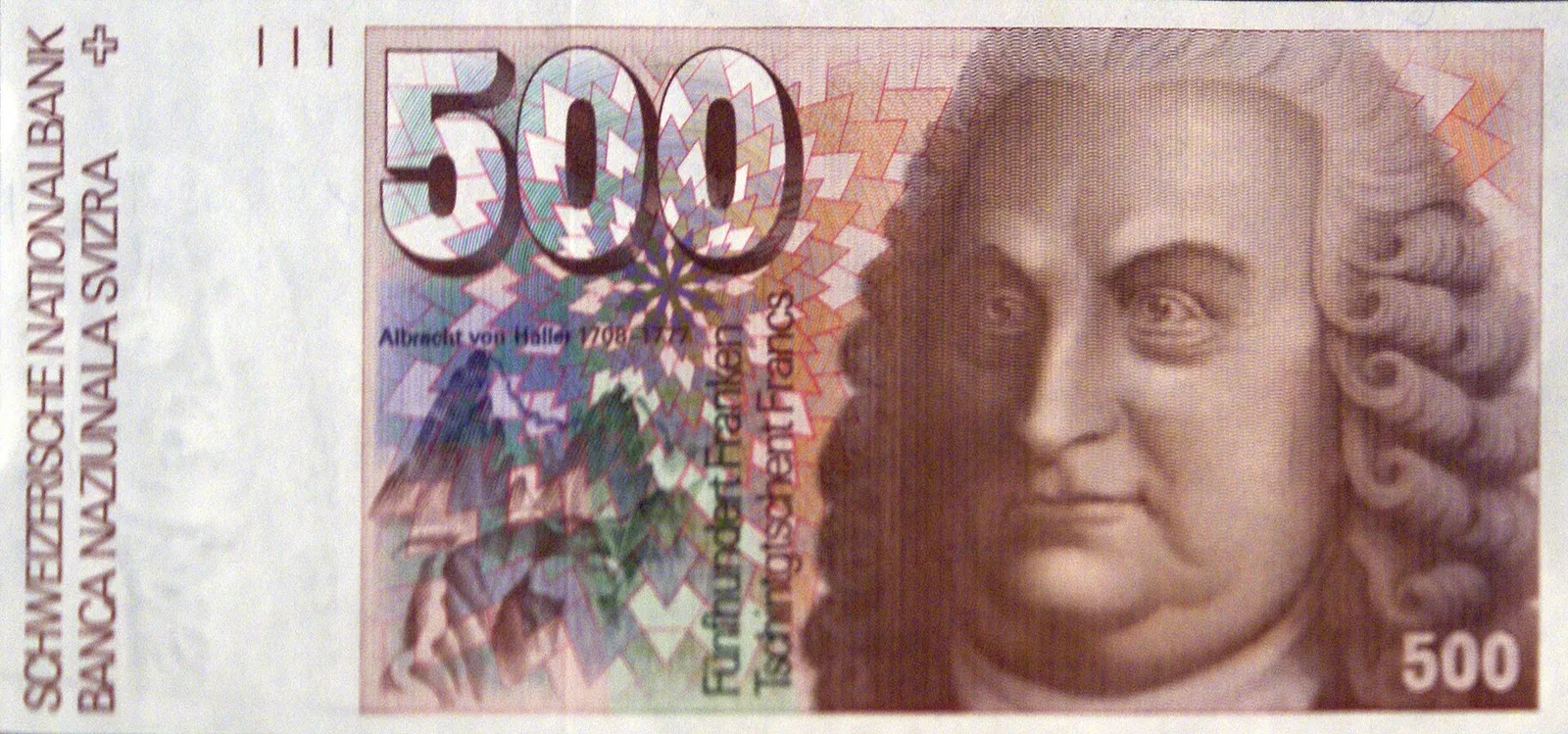 Banknot 500 franków szwajcarskich (zdjęcie ilustracyjne)