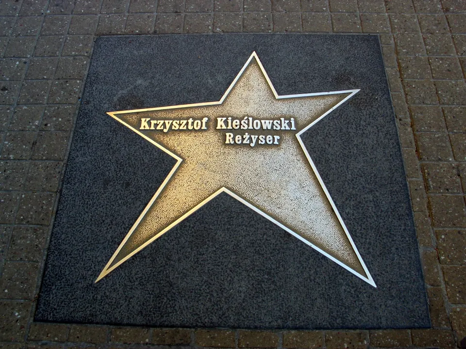 Gwiazda Krzysztofa Kieślowskiego w Alei Gwiazd w Łodzi