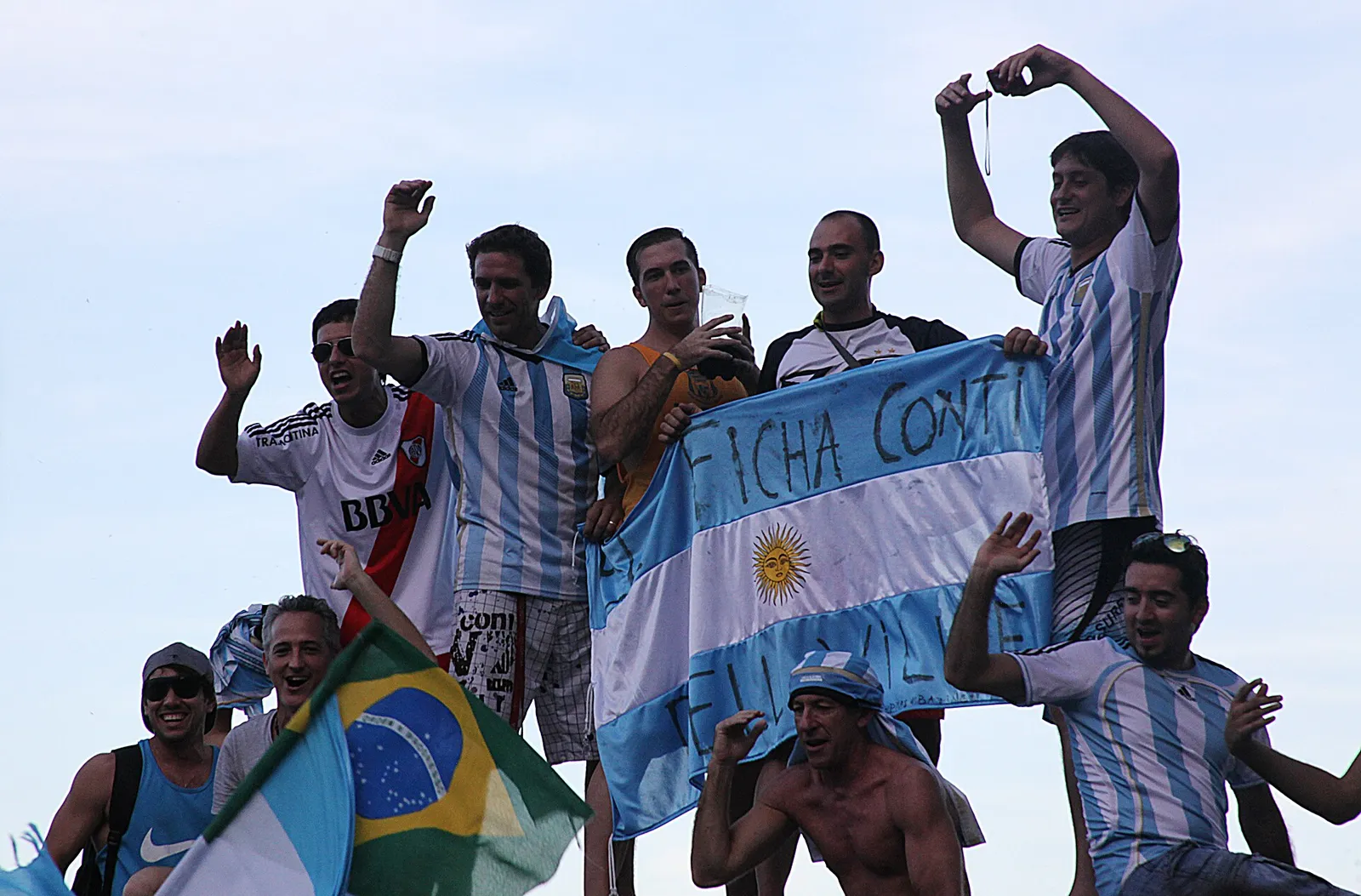 Kibice reprezentacji Argentyny (zdjęcie archiwalne)