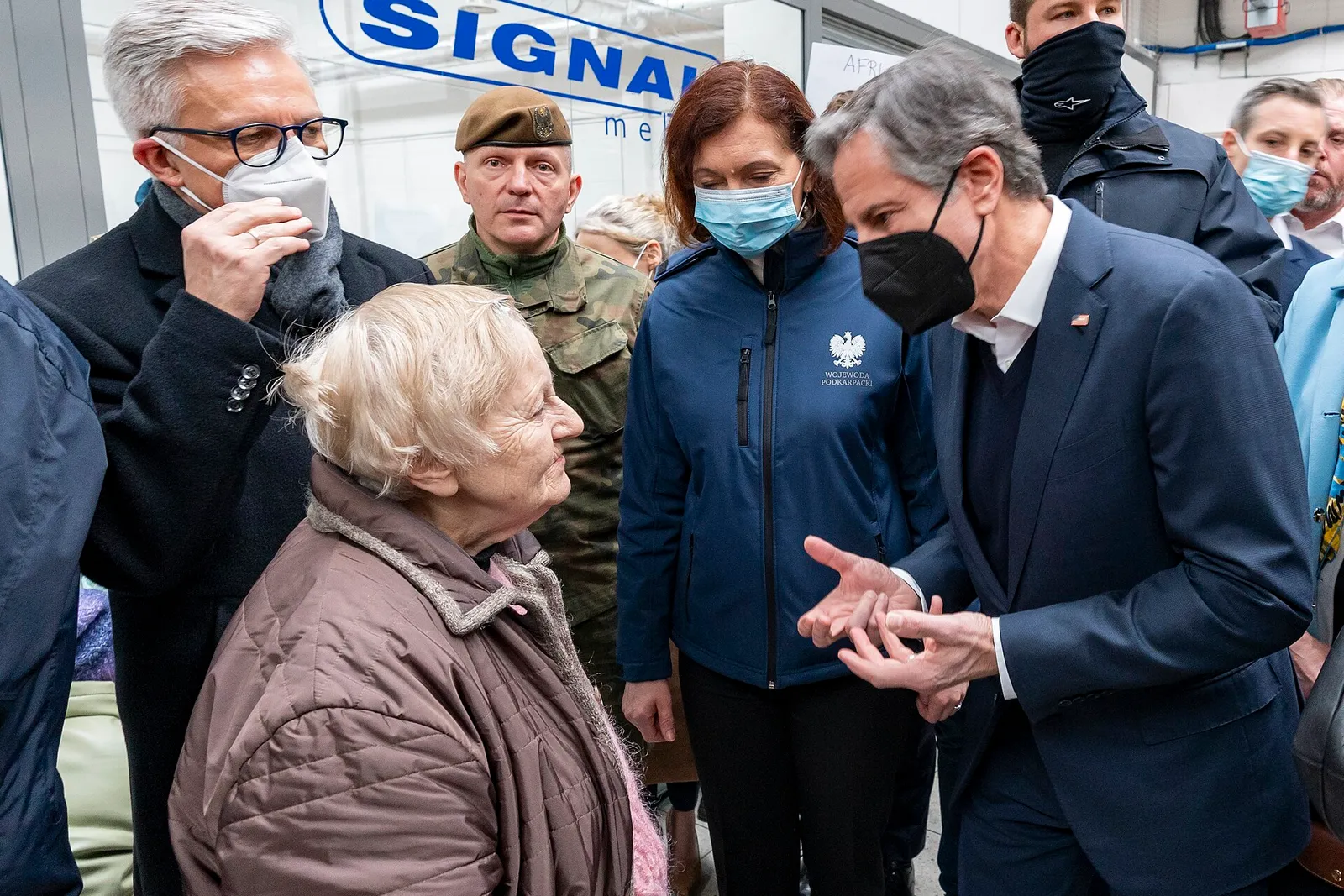 Punkt recepcyjny dla uchodźców z Ukrainy w Korczowej (zdjęcie ilustracyjne)