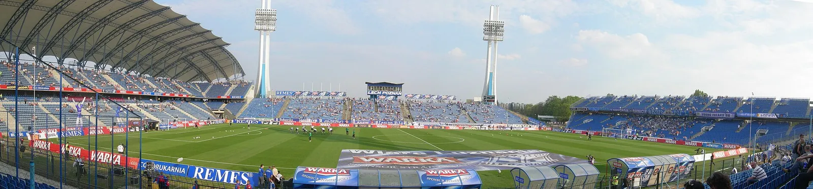 Stadion Lecha Poznań przed meczem