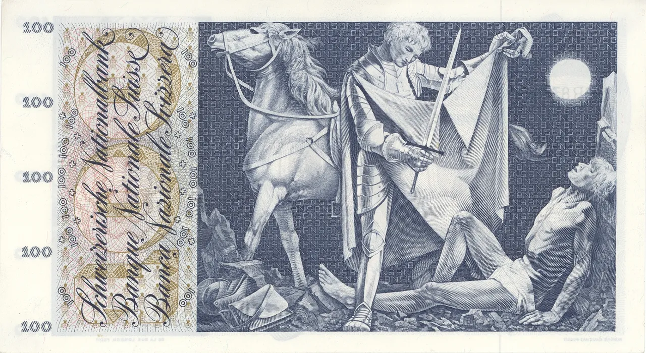 Banknot 100 franków szwajcarskich (zdjęcie ilustracyjne)