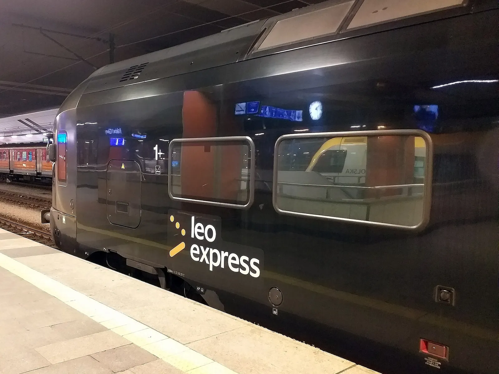 Pociąg Leo Express w Krakowie